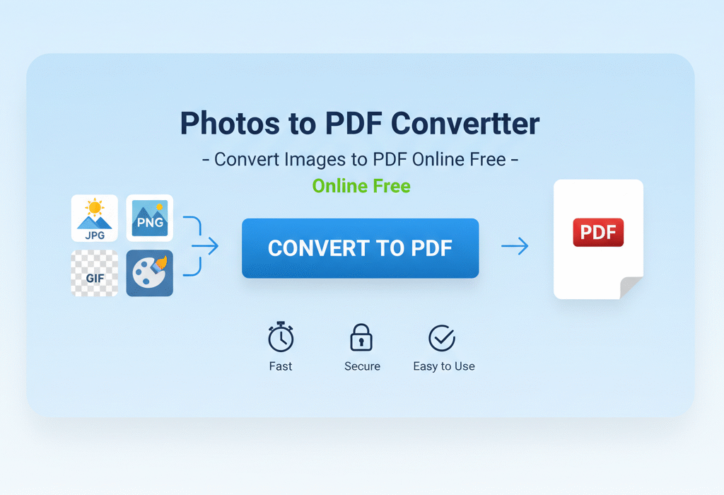 Photos to PDF Converter – Convert Images to PDF Online Free