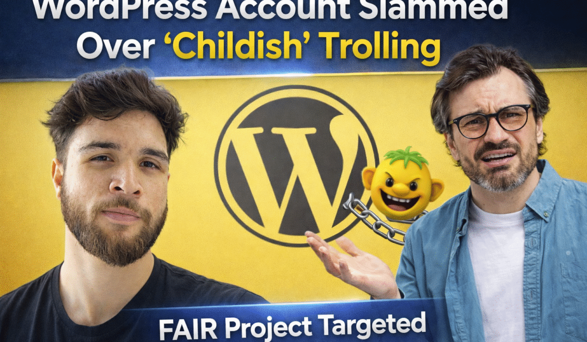 WordPress X Account Faces Backlash After ‘Childish’ Trolling of FAIR Project
