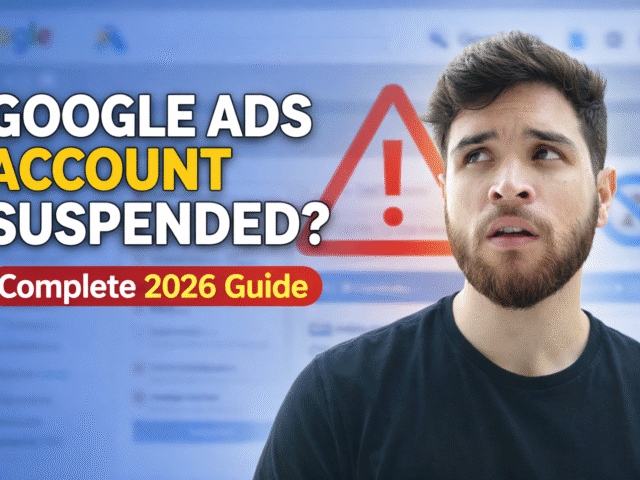 Why Google Ads Account Gets Suspended? (Complete 2026 Guide)