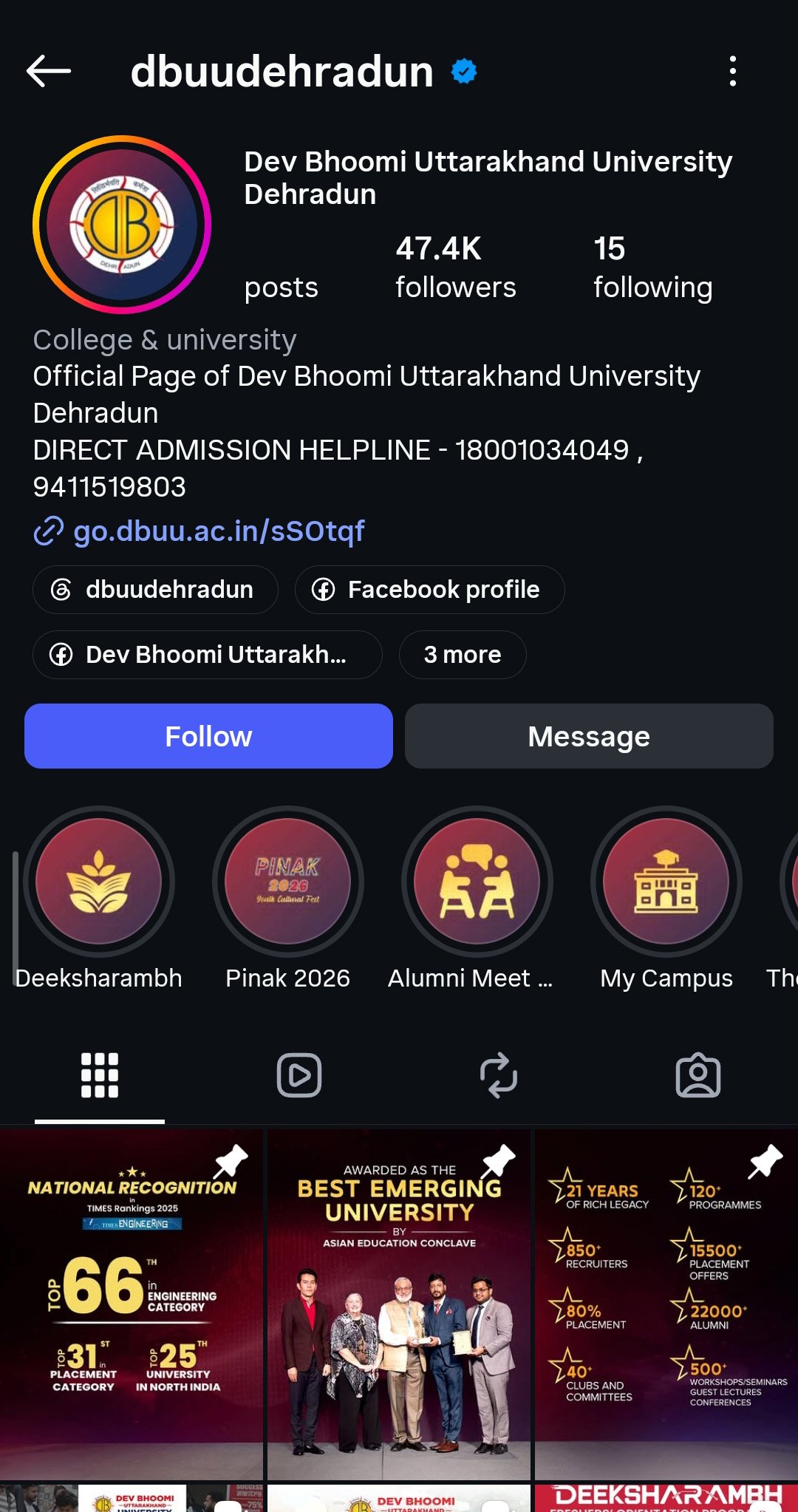 DBU Dehradun campaign